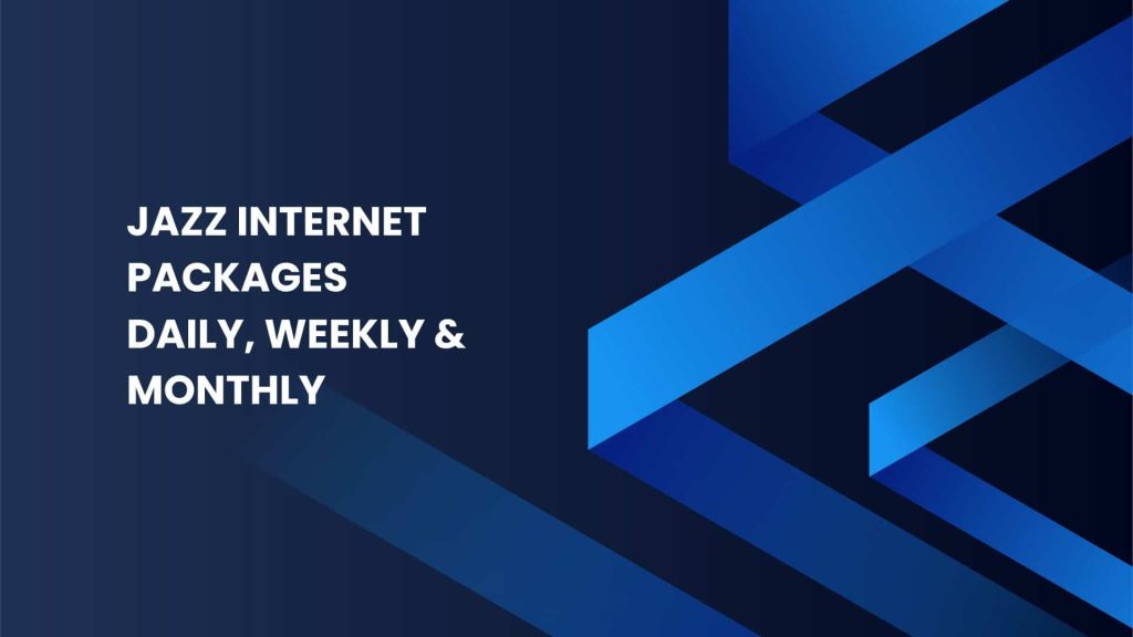 Jazz Internet Packages Daily, Weekly & Monthly